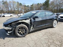 Salvage cars for sale from Copart Austell, GA: 2022 Tesla Model 3