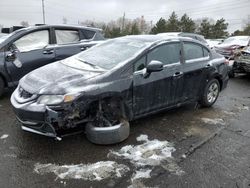 Salvage cars for sale from Copart Denver, CO: 2013 Honda Civic LX