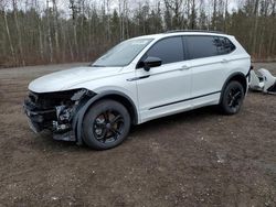 Salvage cars for sale at Bowmanville, ON auction: 2024 Volkswagen Tiguan SE R-LINE Black