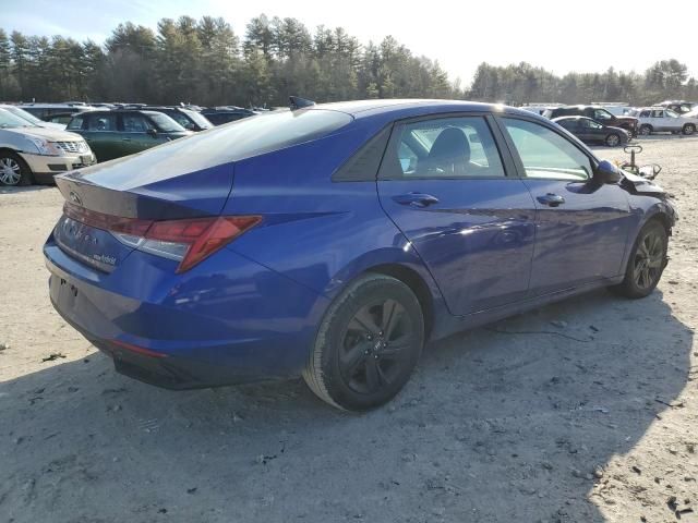 2021 Hyundai Elantra Blue