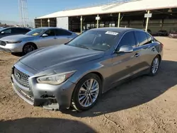 Salvage cars for sale from Copart Phoenix, AZ: 2020 Infiniti Q50 Pure