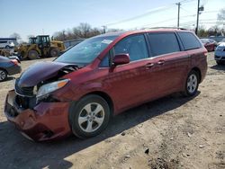 Toyota Sienna LE salvage cars for sale: 2011 Toyota Sienna LE