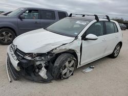 Salvage cars for sale at San Antonio, TX auction: 2017 Volkswagen Golf S