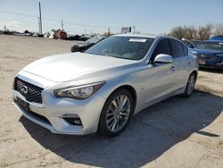 Salvage cars for sale from Copart Oklahoma City, OK: 2019 Infiniti Q50 Luxe