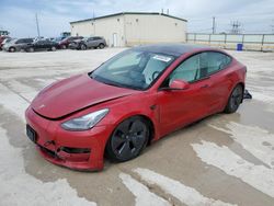 Salvage cars for sale from Copart Haslet, TX: 2022 Tesla Model 3