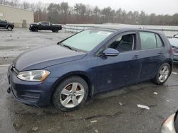 Salvage cars for sale from Copart Exeter, RI: 2017 Volkswagen Golf S