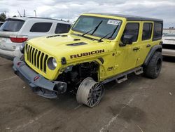 Salvage cars for sale from Copart Denver, CO: 2022 Jeep Wrangler Unlimited Rubicon