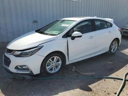 Salvage cars for sale from Copart Mercedes, TX: 2017 Chevrolet Cruze LT