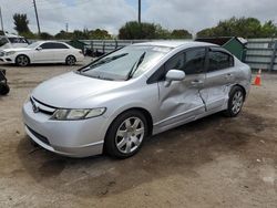 Salvage cars for sale at Miami, FL auction: 2008 Honda Civic LX