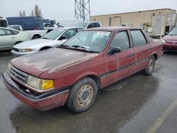 Salvage cars for sale at Hayward, CA auction: 1989 Ford Tempo GL