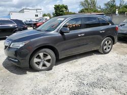 Salvage cars for sale at Opa Locka, FL auction: 2014 Acura MDX