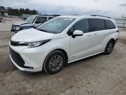 Toyota salvage cars for sale: 2021 Toyota Sienna XLE