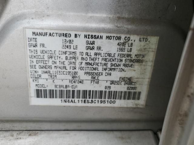 2003 Nissan Altima Base