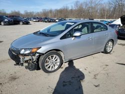 Salvage cars for sale from Copart Ellwood City, PA: 2012 Honda Civic EX