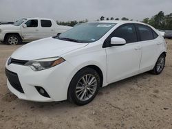 Salvage cars for sale from Copart Houston, TX: 2014 Toyota Corolla L