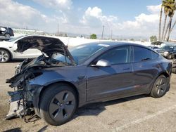 Salvage cars for sale at Van Nuys, CA auction: 2021 Tesla Model 3