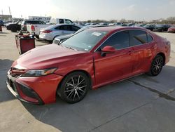 Salvage cars for sale at Grand Prairie, TX auction: 2021 Toyota Camry SE