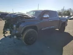 Salvage cars for sale at Denver, CO auction: 2022 Toyota Tundra Crewmax Platinum