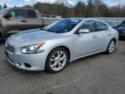 Salvage cars for sale at Assonet, MA auction: 2013 Nissan Maxima S