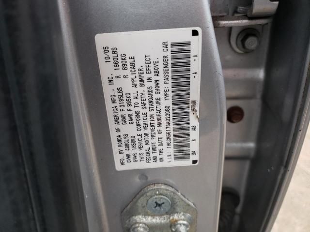 2006 Honda Accord Value