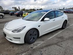 Salvage cars for sale at Van Nuys, CA auction: 2022 Tesla Model 3