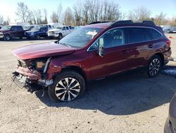 Subaru salvage cars for sale: 2016 Subaru Outback 2.5I Limited