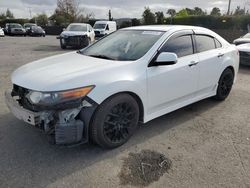 Salvage cars for sale from Copart San Martin, CA: 2012 Acura TSX SE