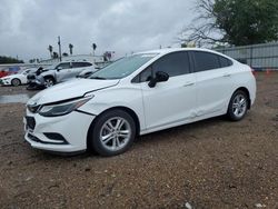 Salvage cars for sale from Copart Mercedes, TX: 2017 Chevrolet Cruze LT