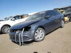 Salvage cars for sale at Brighton, CO auction: 2017 Volkswagen Jetta S