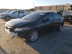 Salvage cars for sale from Copart Fredericksburg, VA: 2012 Honda Civic EX