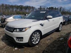 Salvage cars for sale at Waldorf, MD auction: 2014 Land Rover Range Rover Sport HSE