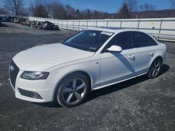 Salvage cars for sale from Copart Grantville, PA: 2012 Audi A4 Premium Plus
