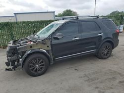 Ford Explorer salvage cars for sale: 2014 Ford Explorer XLT