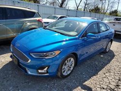 Salvage cars for sale at Bridgeton, MO auction: 2019 Ford Fusion Titanium