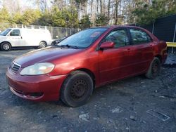 Toyota Corolla salvage cars for sale: 2007 Toyota Corolla CE