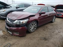 Salvage cars for sale at Elgin, IL auction: 2013 Honda Accord Sport