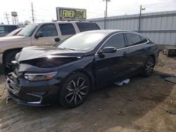 Salvage cars for sale at Chicago Heights, IL auction: 2017 Chevrolet Malibu LT