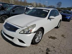 Salvage cars for sale at Cahokia Heights, IL auction: 2012 Infiniti G37