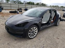 Salvage cars for sale from Copart New Braunfels, TX: 2018 Tesla Model 3