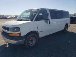 Salvage trucks for sale at Sacramento, CA auction: 2004 Chevrolet Express G3500
