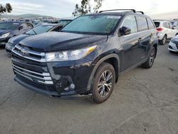 Salvage cars for sale from Copart Martinez, CA: 2019 Toyota Highlander LE