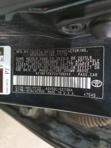 2012 Toyota Camry Base