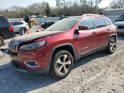 Salvage cars for sale at Augusta, GA auction: 2019 Jeep Cherokee Limited