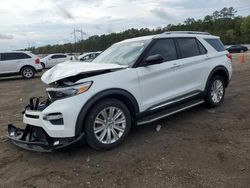 Salvage cars for sale at Greenwell Springs, LA auction: 2022 Ford Explorer Limited