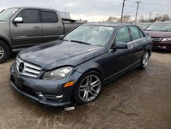 Salvage cars for sale at Chicago Heights, IL auction: 2013 Mercedes-Benz C 300 4matic