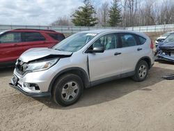 Salvage cars for sale from Copart Davison, MI: 2016 Honda CR-V LX