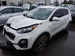 Salvage cars for sale from Copart Woodburn, OR: 2020 KIA Sportage LX