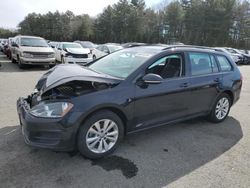 Salvage cars for sale at Exeter, RI auction: 2017 Volkswagen Golf Sportwagen S