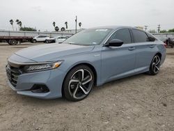 Salvage cars for sale at Mercedes, TX auction: 2022 Honda Accord Hybrid Sport