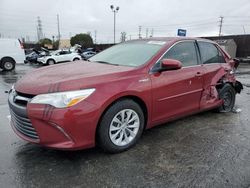 Salvage cars for sale from Copart Wilmington, CA: 2017 Toyota Camry Hybrid